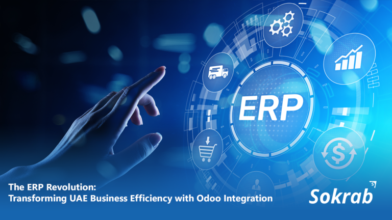 Odoo ERP dashboard showing business analytics in Dubai