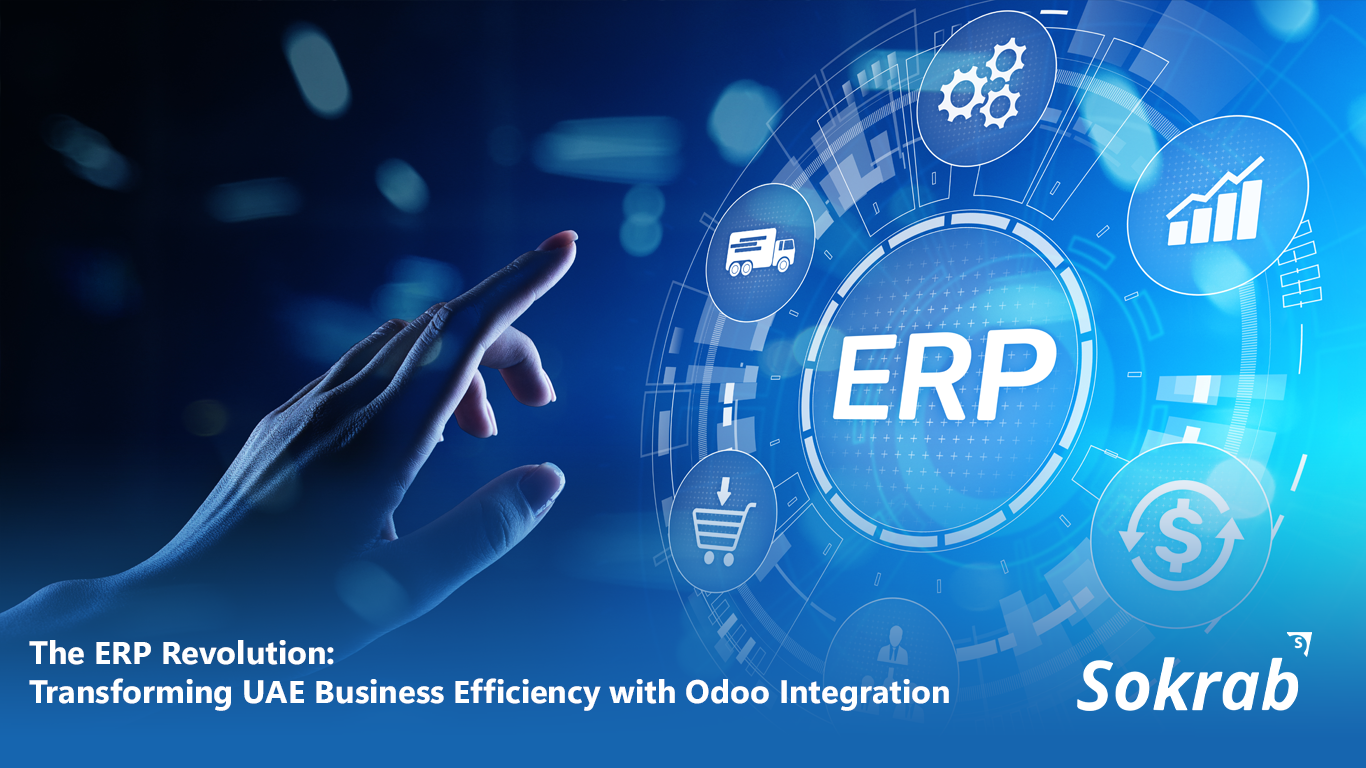 Odoo ERP dashboard showing business analytics in Dubai